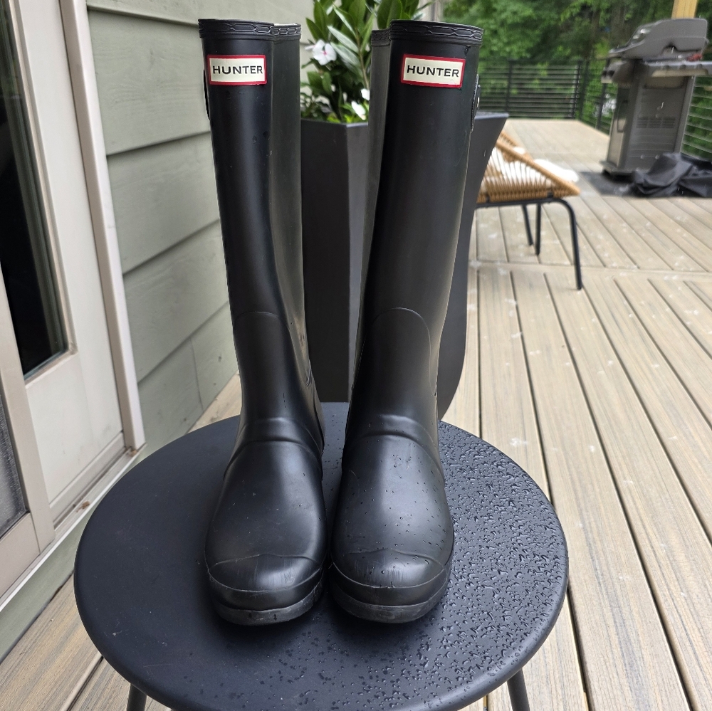 Hunter Black Rain Boots